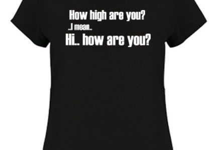 How high ladies slim fit tee